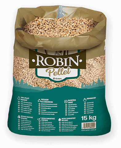 worek pelletu opałowego Robin do kupienia w Ustrzykach Dolnych lub sklepie internetowym